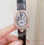 Swiss Quartz Breguet Reine De Naples Diamond Watches White MOP Dial